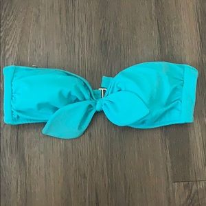 Victoria’s Secret bikini top blue strapless
